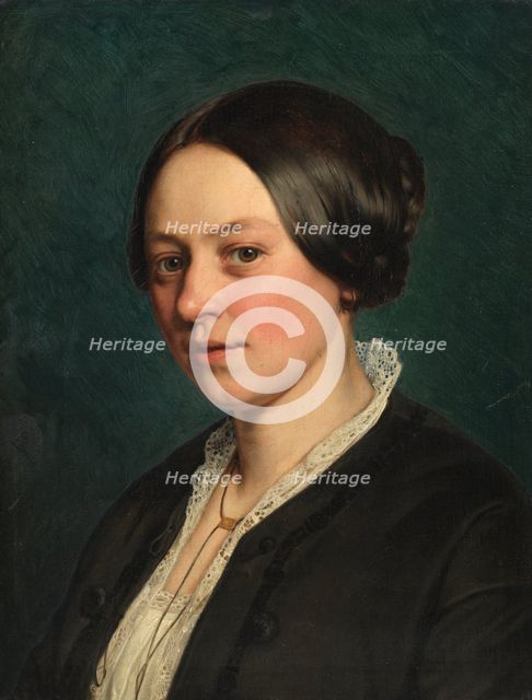 Portrait of Ms Gad, born Tvermoes, c1860. Creator: Jorgen Pedersen Roed.