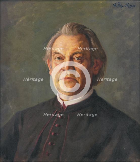 Portrait of Msgr. Kolíska, 1928. Creator: Stefan Polkorab.
