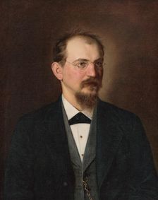 Portrait of MUDr. Michal Mandelík, 1884. Creator: Kornel Bohún