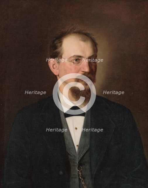 Portrait of MUDr. Michal Mandelík, 1884. Creator: Kornel Bohún.