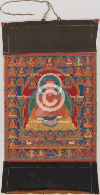 Portrait of Munchen Sangye Rinchen, the Eighth Abbot of Ngor Monastery, late 16th century. Creator: Unknown.