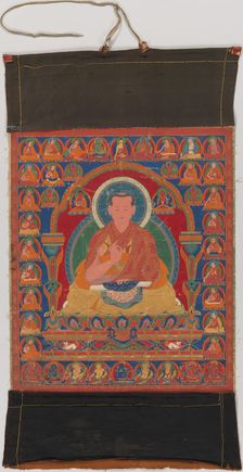 Portrait of Munchen Sangye Rinchen, the Eighth Abbot of Ngor Monastery, late 16th century. Creator: Unknown
