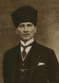 Portrait of Mustafa Kemal Atatürk, 1923. Creator: Anonymous