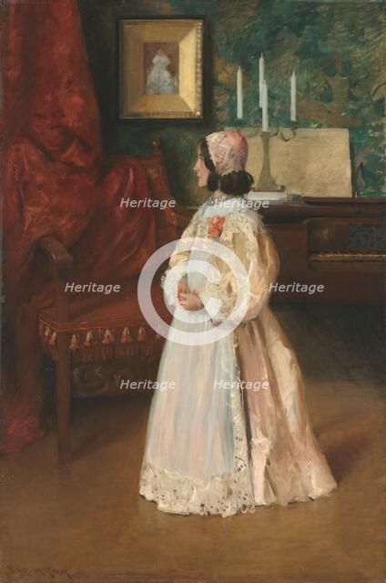 Portrait of My Daughter Alice, c. 1895. Creator: William Merritt Chase (American, 1849-1916).