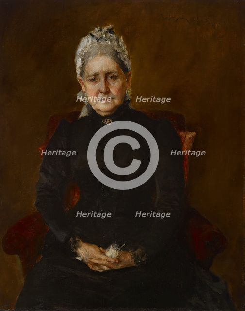 Portrait of My Mother (Sarah Swaim Chase), 1892. Creator: William Merritt Chase.