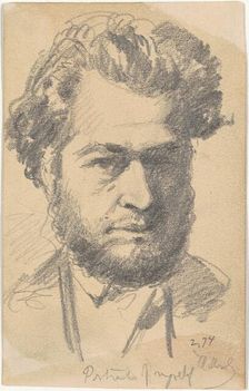 Portrait of Myself, 1874. Creator: Henry Mosler