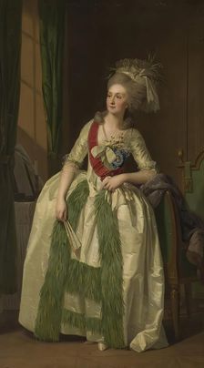 Portrait of N.V. Saltykova, 1780. Creator: Friedrich Tischbein