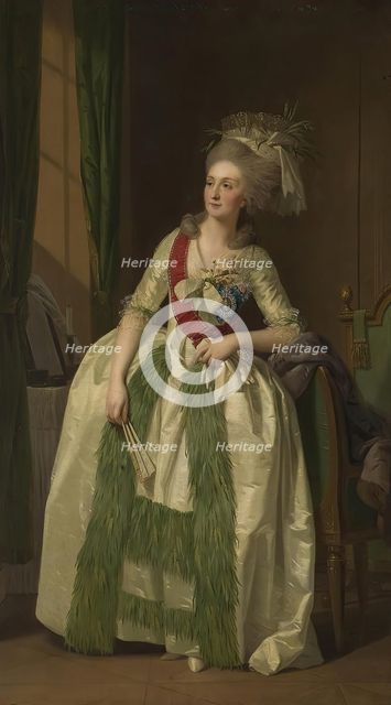 Portrait of N.V. Saltykova, 1780. Creator: Friedrich Tischbein.