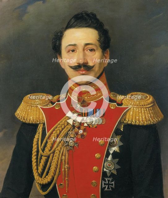 Portrait of N.A. Islenev, 1837. Creator: Pyotr Zakharov.