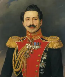 Portrait of N.A. Islenev, 1837. Creator: Pyotr Zakharov