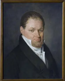 Portrait of N.Aubert, a French Teacher in Moscow, 1815. Creator: Nicolas de Courteille