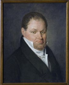 Portrait of N.Aubert, a French Teacher in Moscow, 1815. Creator: Nicolas de Courteille