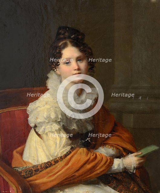 Portrait of N.P. Stroganova, 19th century. Creator: Unknown.