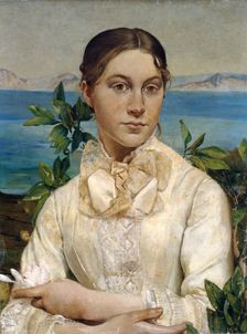 Portrait of Noemi Renan at seventeen, c1879. Creator: Ernest Cornelis Ary Renan