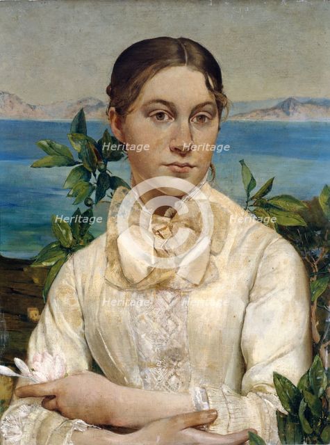 Portrait of Noemi Renan at seventeen, c1879. Creator: Ernest Cornelis Ary Renan.
