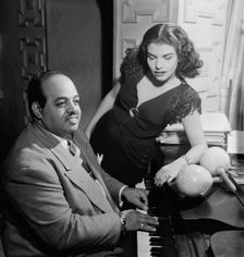 Portrait of Noro Morales, Glen Island Casino, New York, N.Y., ca. July 1947. Creator: William Paul Gottlieb