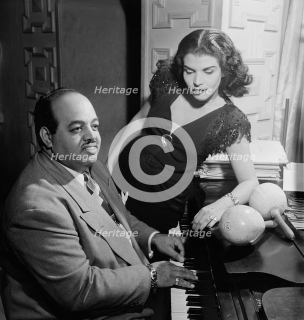 Portrait of Noro Morales, Glen Island Casino, New York, N.Y., ca. July 1947. Creator: William Paul Gottlieb.
