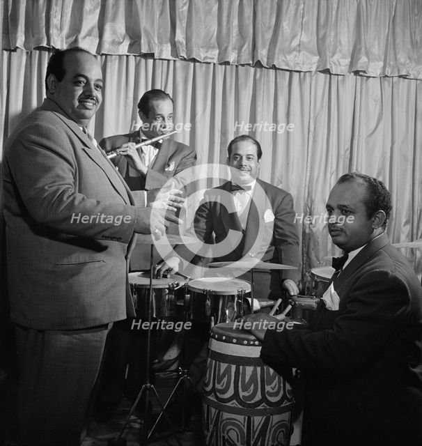 Portrait of Noro Morales, Ismael Morales, and Humberto López Morales, Glen Island Casino, N.Y., 1947 Creator: William Paul Gottlieb.