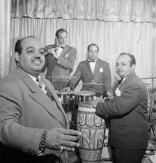 Portrait of Noro Morales, Ismael Morales, and Humberto López Morales, Glen Island Casino, N.Y., 1947 Creator: William Paul Gottlieb