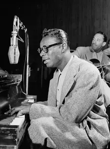 Portrait of Nat King Cole and Oscar Moore, New York, N.Y., ca. July 1946. Creator: William Paul Gottlieb
