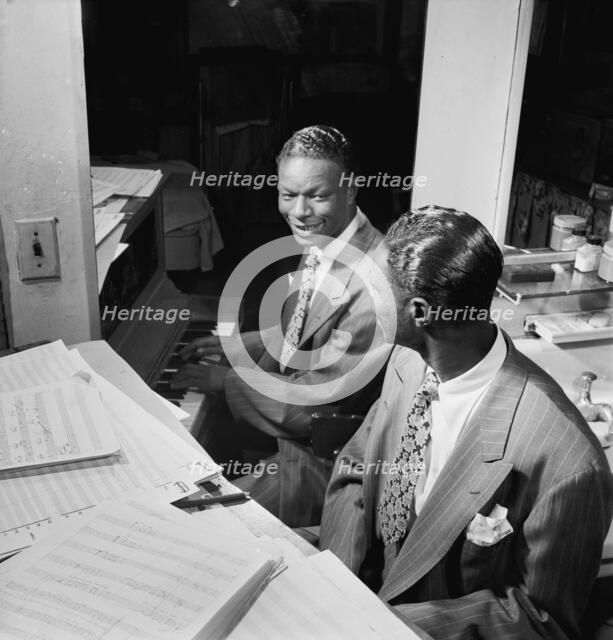 Portrait of Nat King Cole, New York, N.Y., ca. June 1947. Creator: William Paul Gottlieb.