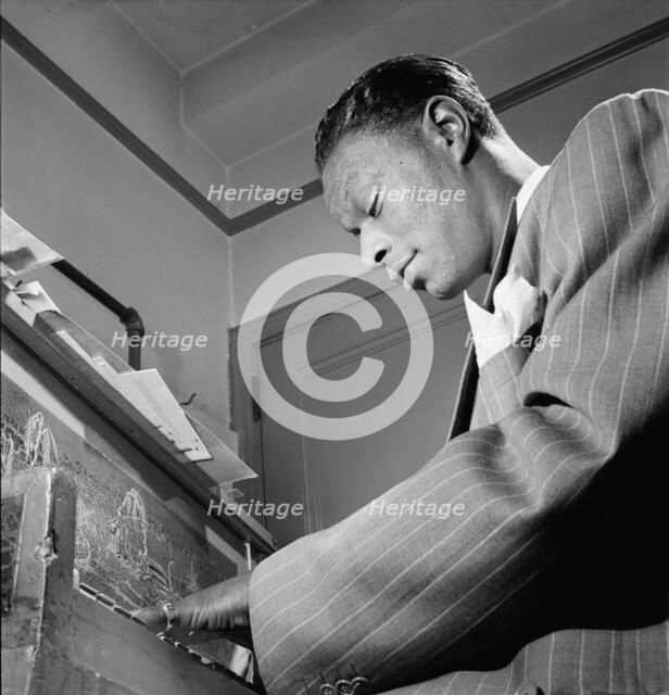 Portrait of Nat King Cole, New York, N.Y., ca. June 1947. Creator: William Paul Gottlieb.
