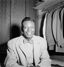 Portrait of Nat King Cole, Paramount Theater, New York, N.Y., ca. Nov. 1946. Creator: William Paul Gottlieb
