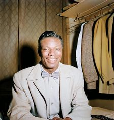 Portrait of Nat King Cole, Paramount Theater, New York, N.Y., ca. Nov. 1946. Creator: William Paul Gottlieb