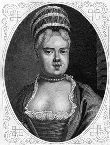 Portrait of Natalia Fyodorovna Lopukhina (1699-1763), c. 1880. Artist: Seryakov, Lavrenty Avksentyevich (1824-1881)