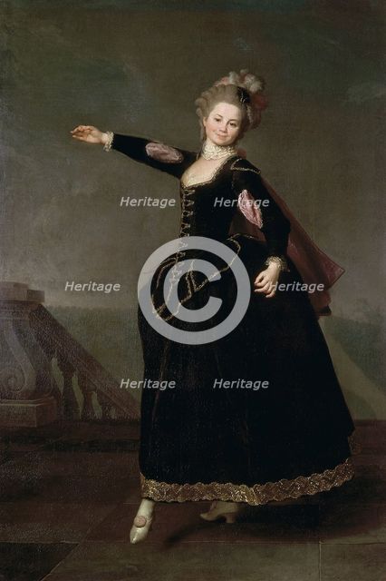 Portrait of Natalia Semenovna Borshcheva (1758-1843), 1776. Artist: Levitsky, Dmitri Grigorievich (1735-1822)