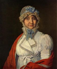 Portrait of Nadezhda Ivanovna Dubovitska 1809, (1965). Creator: Vladimir Borovikovsky