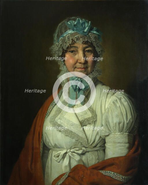 Portrait of Nadezhda Ivanovna Dubovitskaya, 1809. Artist: Borovikovsky, Vladimir Lukich (1757-1825)