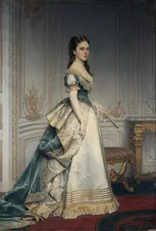 Portrait of Nadezhda Polovtseva, 1870. Creator: Charles Jalabert