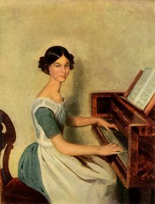Portrait of Nadezhda Petrovna Zhdanovichova 1849, (1965). Creator: Pavel Andreevich Fedotov