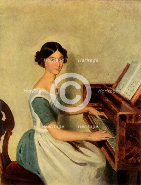 'Portrait of Nadezhda Petrovna Zhdanovichova', 1849, (1965).  Creator: Pavel Andreevich Fedotov.