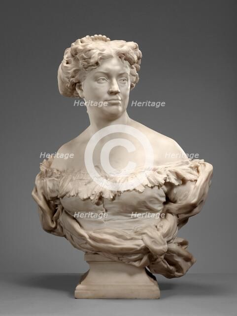 Portrait of Nadine Dumas (Madame Alexandre Dumas Fils 1827-1875), 1873-1875. Creator: Jean-Baptiste Carpeaux.