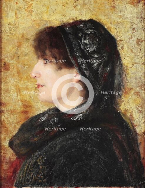 Portrait of Naile Hanim. Artist: Hamdi Bey, Osman (1842-1910)