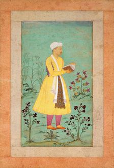 Portrait of Nakib Khan, early 17th century. Creator: Manohar (End of 16th cen.)