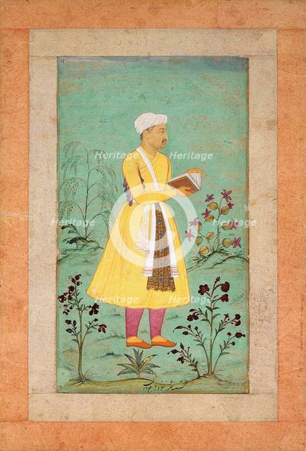 Portrait of Nakib Khan, early 17th century. Creator: Manohar (End of 16th cen.).