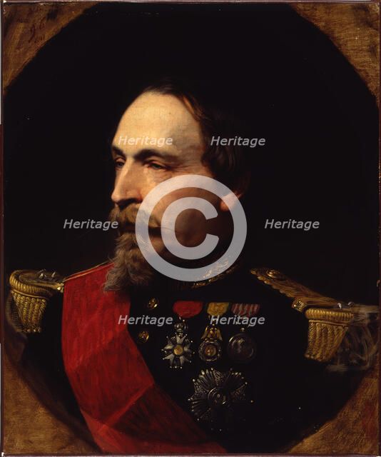 Portrait of Napoleon III, 1868. Creator: Adolphe Yvon.