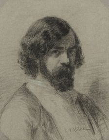 Portrait of Narcisse Virgile Diaz de la Peña, 1848. Creator: Jean-François Millet (French, 1814-1875)