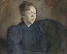 Portrait of Nenna Janson Nagel, b. Backer Lunde, 1892. Creator: Harriet Backer