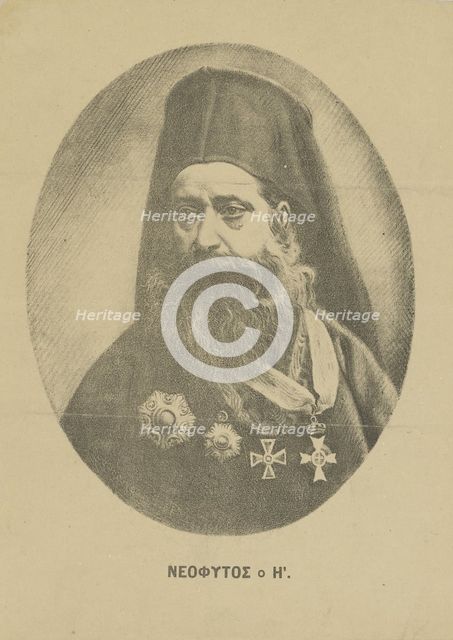 Portrait of Neophytos Vamvas (1770-1856) , c. 1850. Creator: Anonymous.