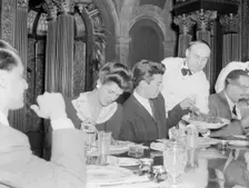 Portrait of Nesuhi Ertegun, Adele Girard, Joe Marsala..., Turkish Embassy, Washington, D.C., 1938. Creator: William Paul Gottlieb