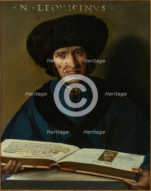 Portrait of Niccolò Leoniceno (1428-1524), 1521. Creator: Dossi, Dosso (ca. 1486-1542).