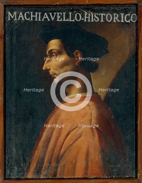 Portrait of Niccolo Machiavelli (1469-1527).