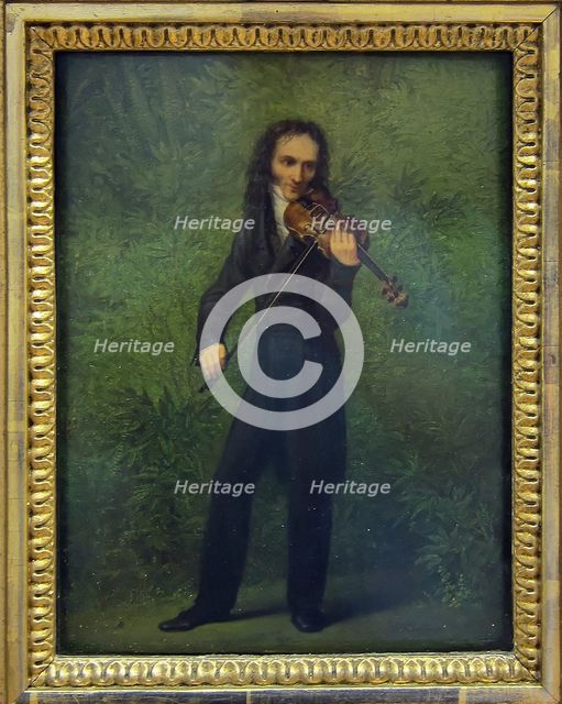 Portrait of Niccolò Paganini (1782-1840), 1830-1831. Artist: Kersting, Georg Friedrich (1785-1847)