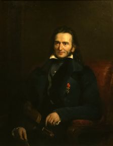 Portrait of Niccolò Paganini (1782-1840), 1834. Creator: Patten, George (1801-1865)