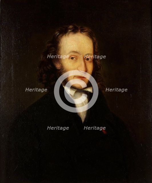 Portrait of Niccolò Paganini (1782-1840), 1836. Artist: Whittle, John (active 19th century)