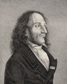 Portrait of Niccolò Paganini (1782-1840), c. 1830. Creator: Anonymous